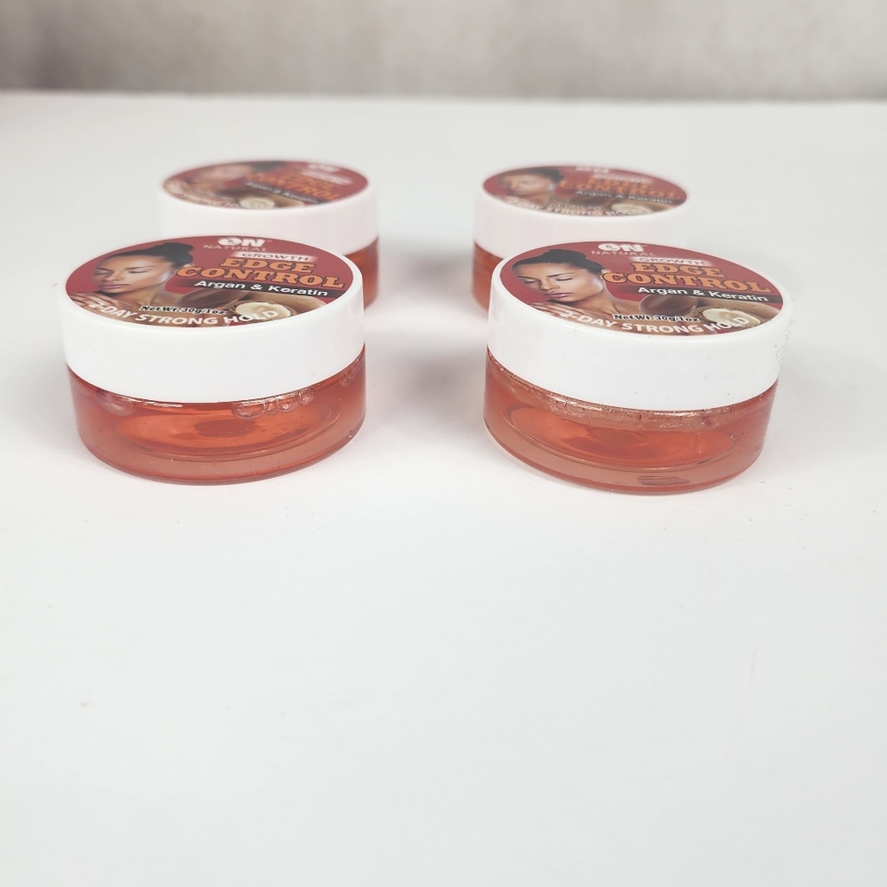 4 Pack Bundle Argan & Keratin  Edge Control Hair Gel - Picture 2 of 5